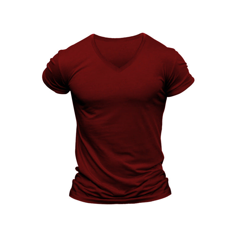 Herren V-Ausschnitt T-Shirt aus weichem Baumwollmix R&B
