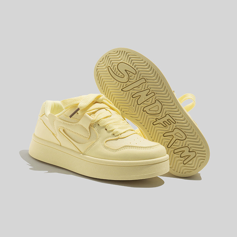 Damen Modische Plataforma Sneakers mit weicher Dämpfung