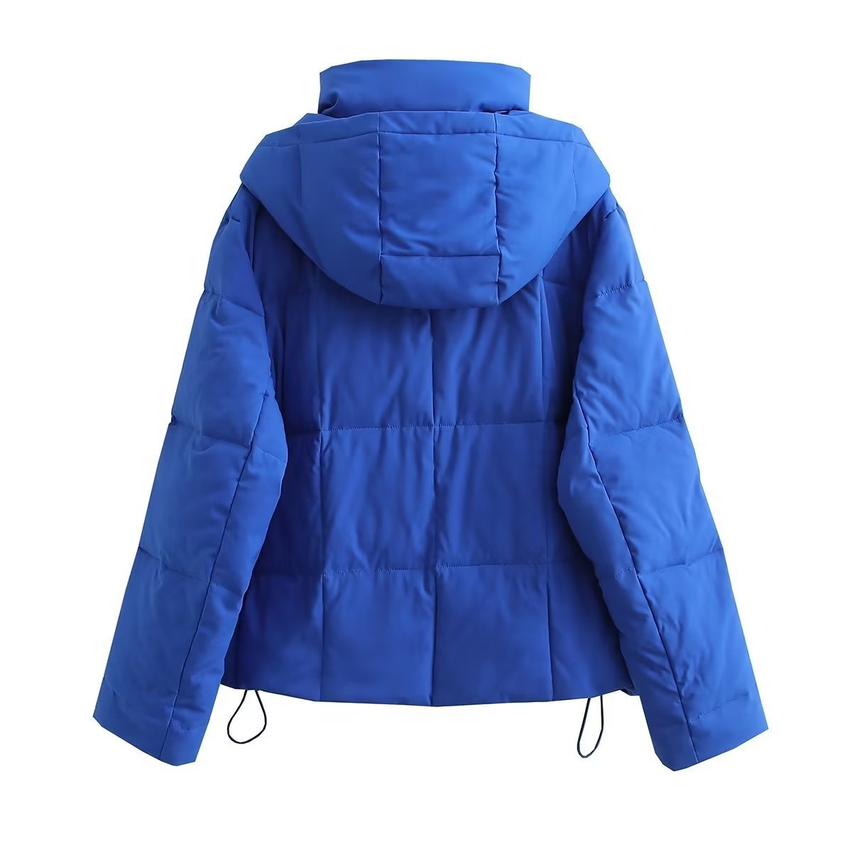 Damen Steppjacke mit hochgeschlossenem Kragen und kontrastierendem Bindegürtel R&B