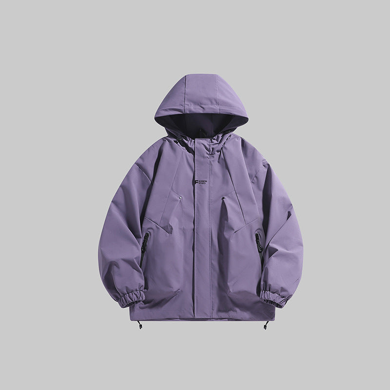Herren multifunktionale Winterjacke mit isolierendem Fleecefutter und verstellbarer Kapuze R&B