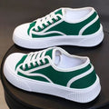 Damen lässige Stoff-Sneaker mit kontrastierendem Design R&B