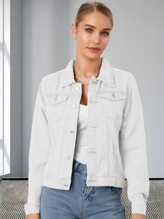 Damen Lässige Utility-Jacke mit strukturierten Details R&B