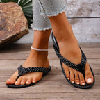 Damen Elegante Zehentrenner mit funkelndem Design R&B