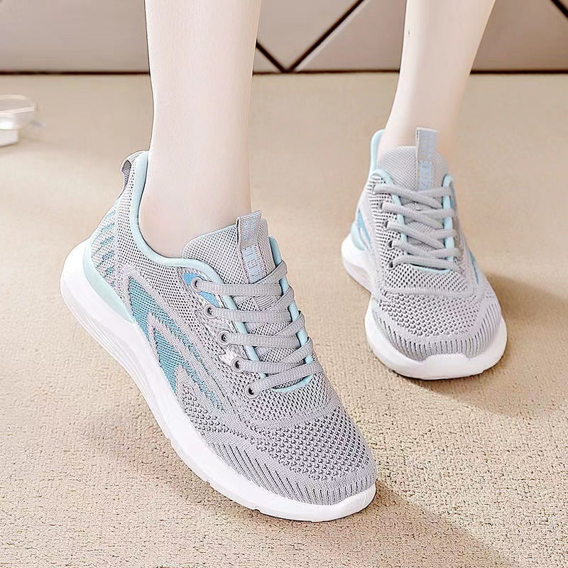 Damen Atmungsaktive Freizeitsneaker mit flexiblem Obermaterial und bequemer Dämpfung R&B