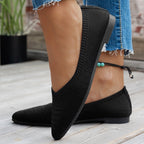 Damen Ballerinas mit kreativem Hahnentrittmuster und flexiblem Fußbett R&B
