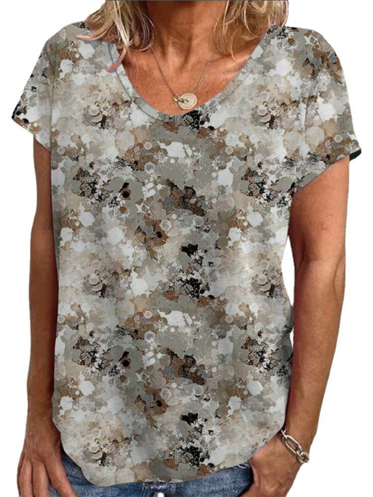 Damen Lockere Bluse mit buntem Paisleymuster R&B