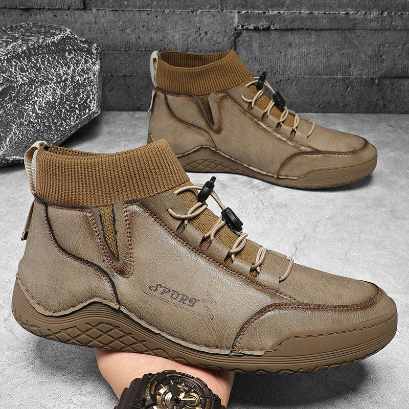 Herren Sportliche Winter-Wanderstiefel mit elastischem Knöchelbereich R&B