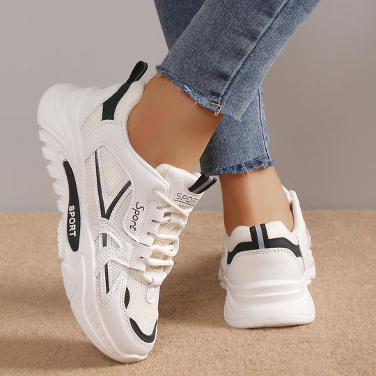 Damen Sportliche Komfort-Sneaker mit atmungsaktiver Mesh-Oberfläche R&B