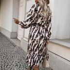 Damen Maxikleid mit geschmackvollem Streifenmuster und praktischen Taschen R&B
