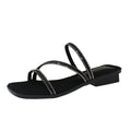 Damen Elegante Riemchensandalen mit funkelnden Strass-Akzenten R&B