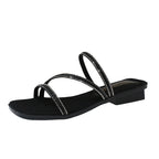 Damen Elegante Riemchensandalen mit funkelnden Strass-Akzenten R&B