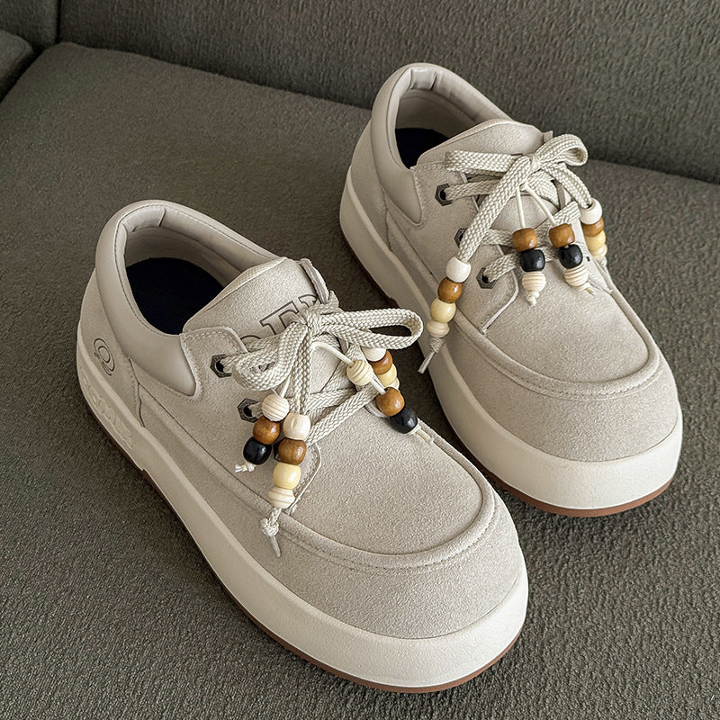 Damen modische Sneaker mit ornamentalen Schnürsenkeln R&B