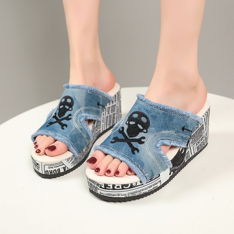 Damen Wedge-Sandalen mit eleganten Verzierungen R&B