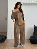 Damen lässiges Oberteil und Jogginghose Set