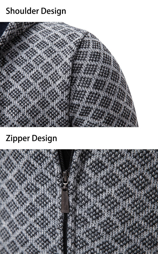Herren Kapuzenjacke mit strukturiertem Design und eleganten Akzenten R&B