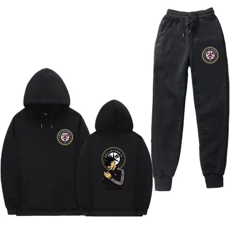 Damen Set aus Kapuzenpullover und Jogginghose mit einzigartigem Druck