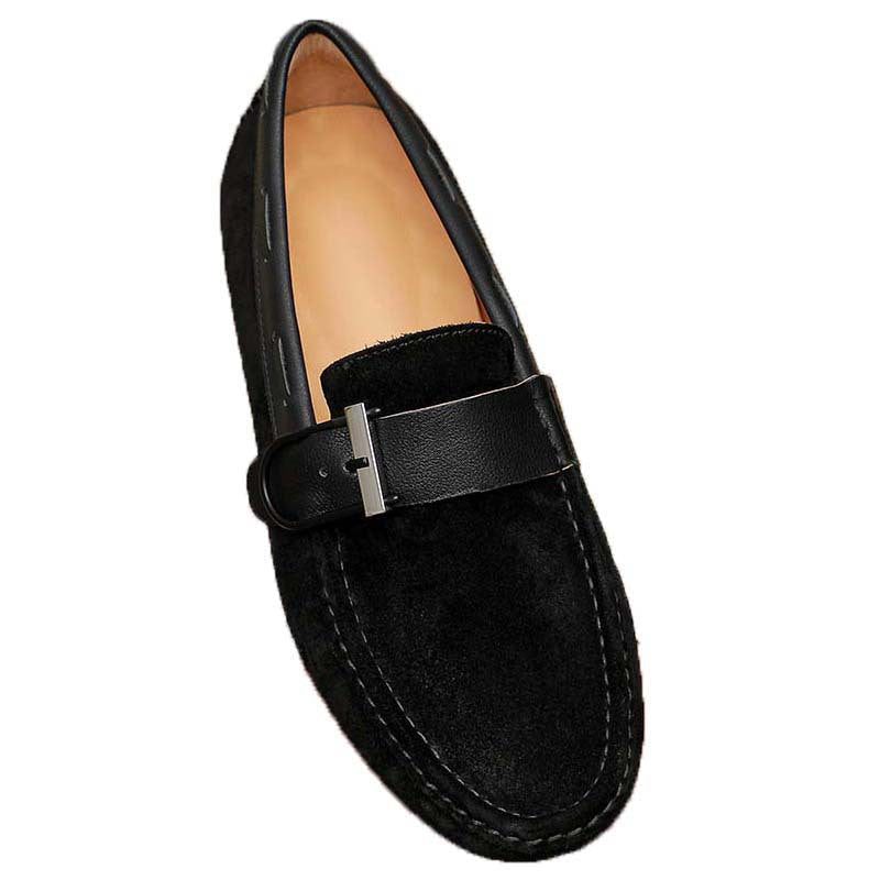 Damen Mokassins aus weichem Wildleder mit stilvollem Metallverschluss R&B
