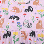 Mädchen T-Shirt Kleid mit kreativem Taschenmotiv R&B