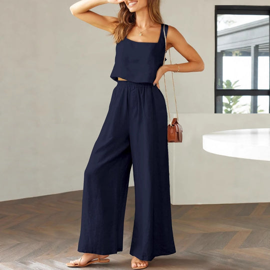 Damen luftiges Zwei-teiliges Ensemble mit lockerem Schnitt R&B