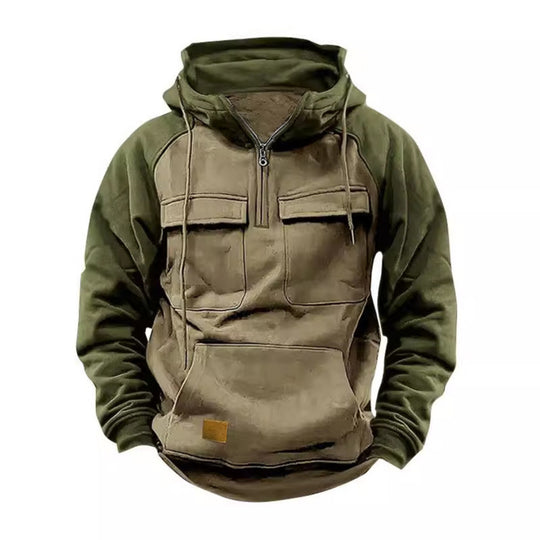 Herren Funktioneller Hoodie mit praktischen Taschen und innovativem Design R&B