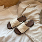 Damen Komfortable Riemensandalen mit breitem Riemen und anatomisch geformtem Fußbett