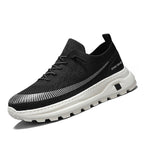 Damen Sportliche Sneaker mit atmungsaktiver Strickoberfläche und rutschfester Sohle R&B