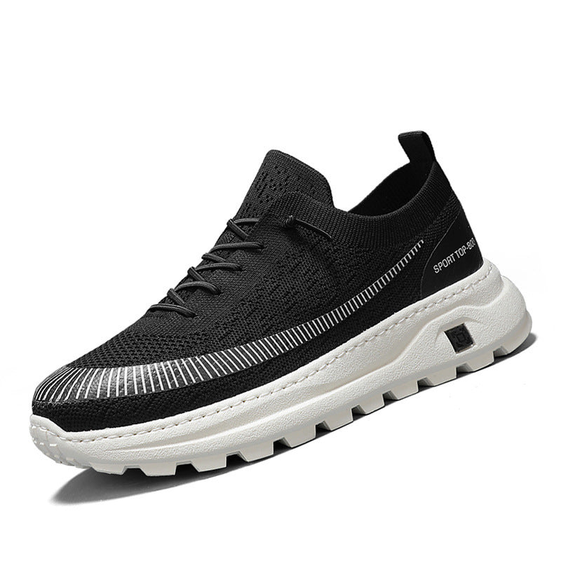 Damen Sportliche Sneaker mit atmungsaktiver Strickoberfläche und rutschfester Sohle R&B