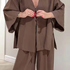 Damen Elegante Kimono-Jacke mit weiten Ärmeln und lockerer Passform R&B