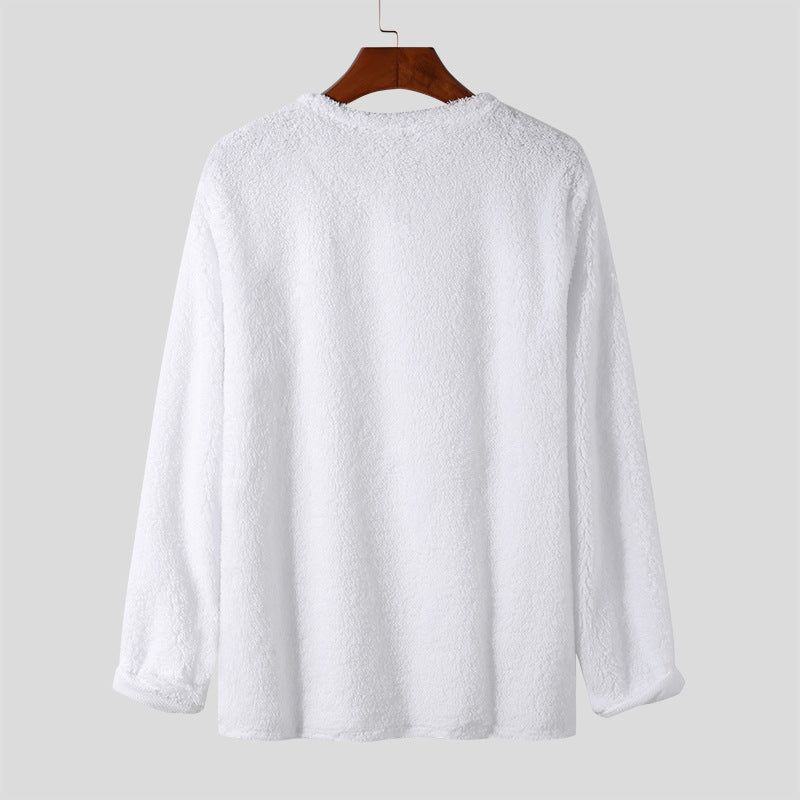 Damen Weicher Fleece-Pullover mit lässigem Schnitt und praktischen Taschen R&B