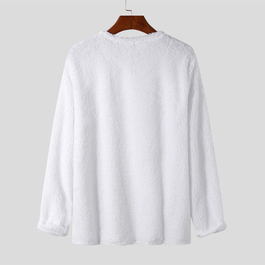 Damen Weicher Fleece-Pullover mit lässigem Schnitt und praktischen Taschen R&B