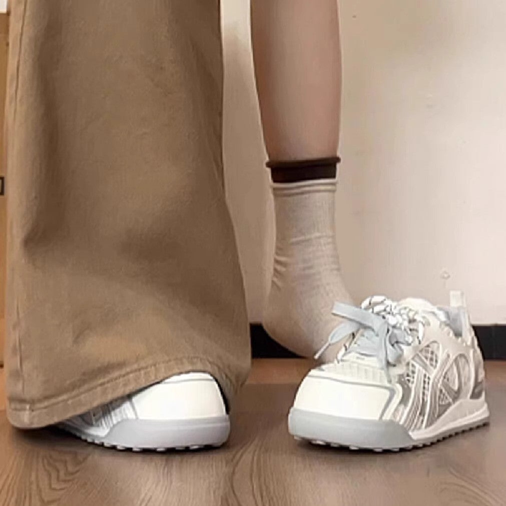 Damen Trendige Sneakers mit atmungsaktiver Mesh-Oberfläche und komfortabler Dämpfung R&B