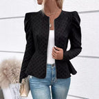 Damen modischer Blazer mit Puffärmeln R&B