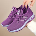 Damen Sportliche Mesh-Sneaker mit atmungsaktiver Struktur und dämpfender Sohle