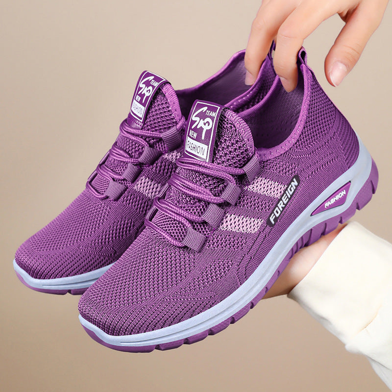 Damen Sportliche Mesh-Sneaker mit atmungsaktiver Struktur und dämpfender Sohle