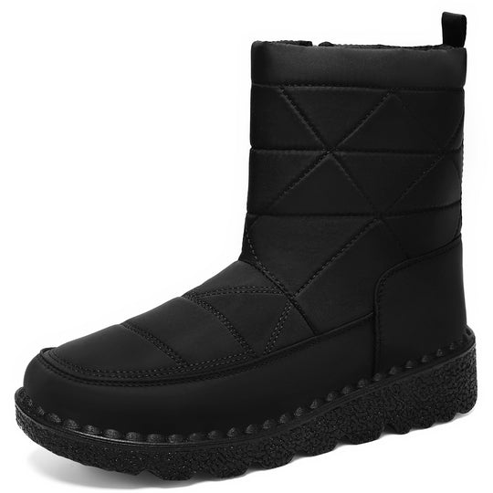 Damen Komfortable Winterstiefel mit hohem Schaft und rutschfester Sohle R&B