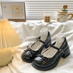 Damen Elegante Lackpumps mit verspieltem Schleifen-Detail und bequemer Sohle R&B