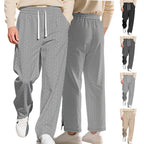 Herren nan locker fallende Strick-Jogginghose mit Zopfmuster und Kordelbund R&B