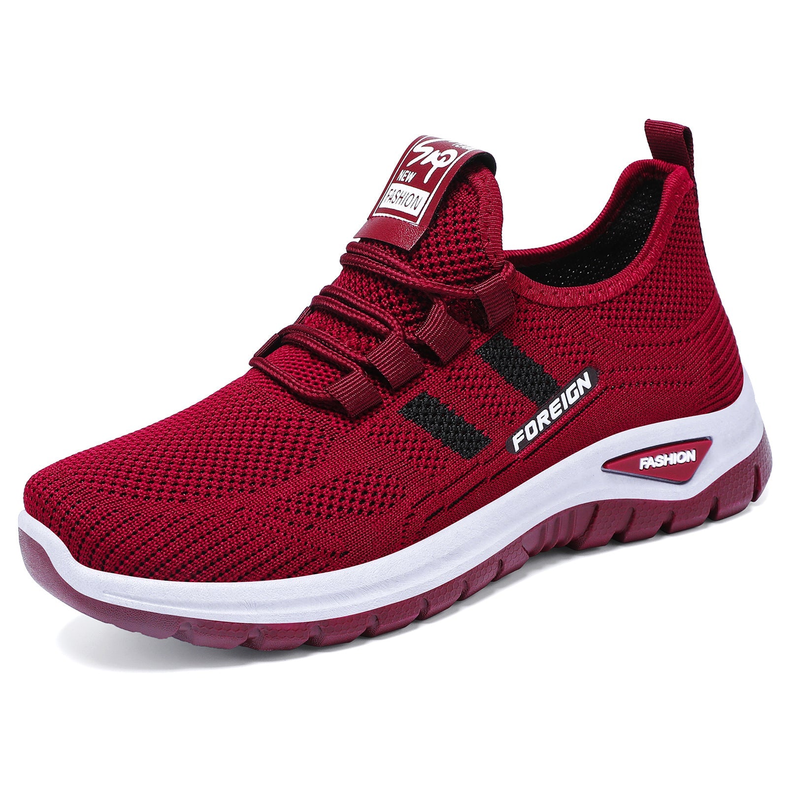 Damen Sportliche Lauf- und Freizeitsneakers mit dämpfender Sohle und atmungsaktivem Mesh-Obermaterial R&B