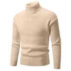 Herren modischer Rollkragenpullover mit strukturierter Oberfläche R&B