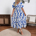 Damen Maxikleid mit fließendem Schnitt