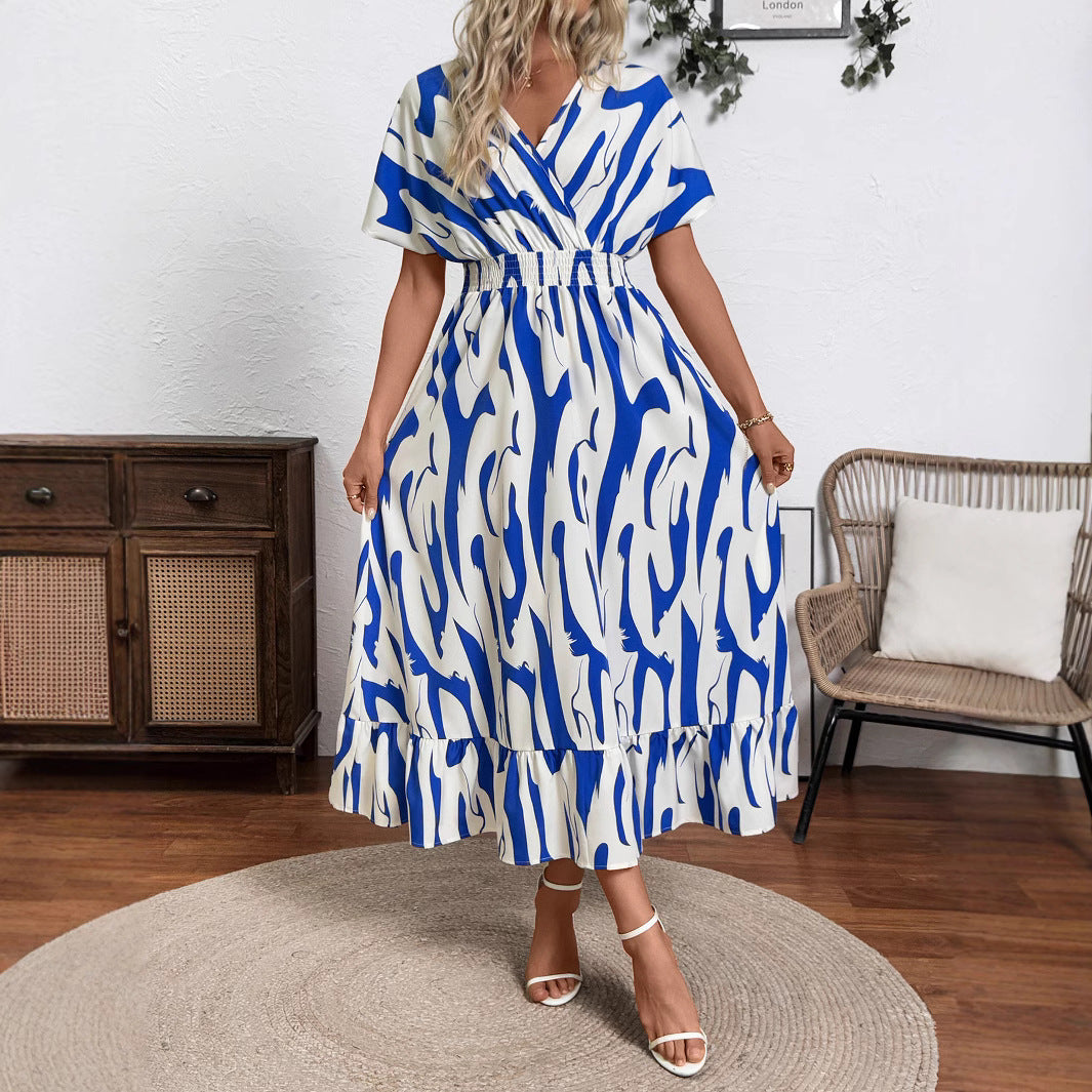 Damen Maxikleid mit fließendem Schnitt