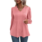 Damen Langarmshirt mit raffiniertem Plissee-Design R&B