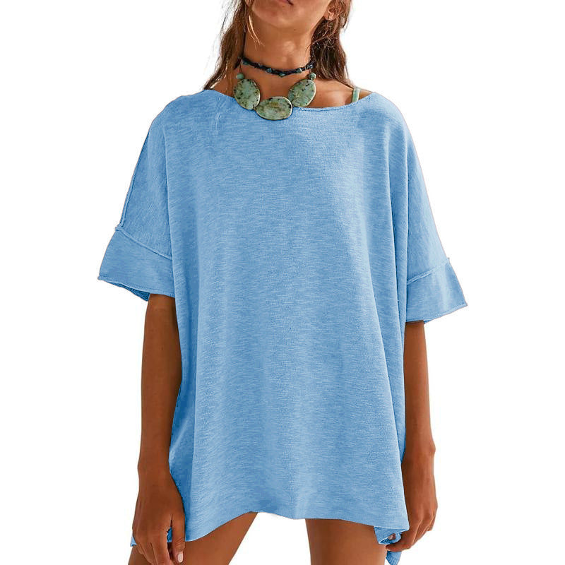 Damen Oversized Relaxed Fit T-Shirt R&B