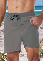 Herren Komfortable Badeshorts R&B
