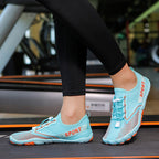Damen Sportliche Aquaschuhe mit hoch atmungsaktivem Obermaterial und elastischer Schnürung R&B