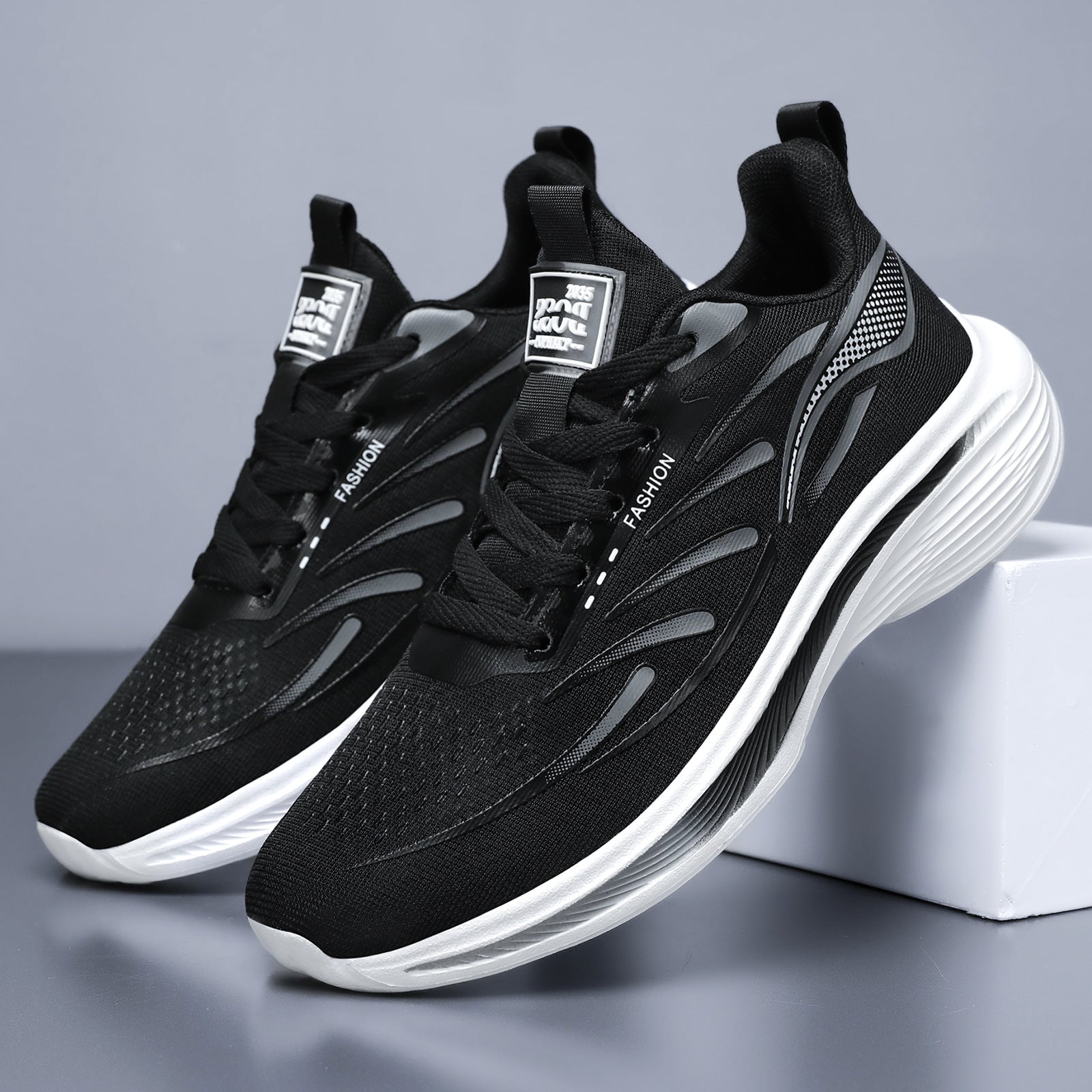 Damen Sportliche Trainingsschuhe mit atmungsaktivem Mesh-Obermaterial und dämpfender Sohle R&B