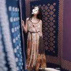 Damen Boho Chic Maxi-Kleid mit Fransen und gehäkeltem Oberteil R&B