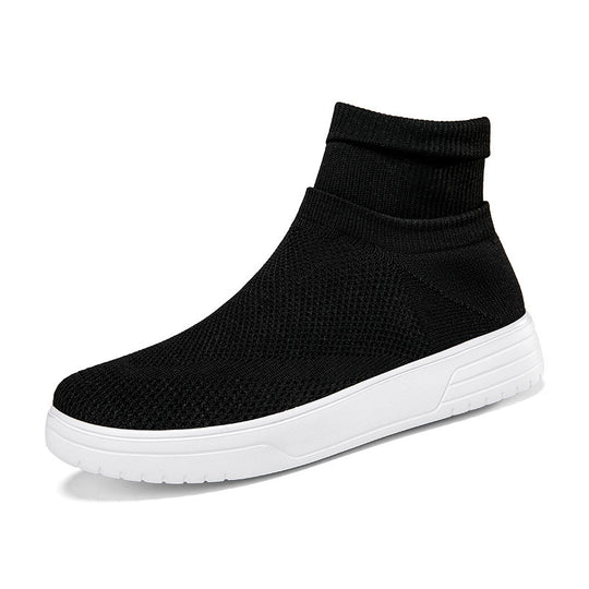 Damen Atmungsaktive Stricksneaker mit hohem Kragen R&B