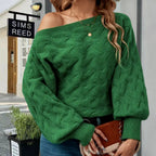 Damen Oversized Strickpullover mit strukturiertem Design R&B