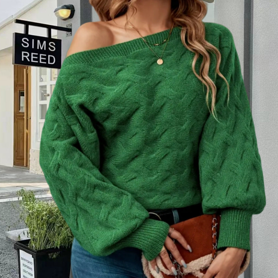 Damen Oversized Strickpullover mit strukturiertem Design R&B